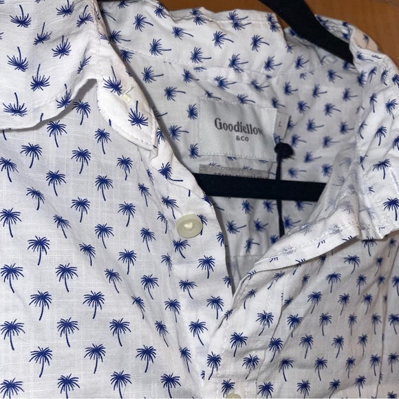 Goodfellow Button Down Palm Tree Shirt - Picture 4 of 5